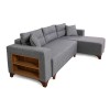 Corner Sofa-Bed Tloft Mini - Grey Grey