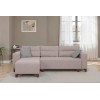 Corner Sofa-Bed Tloft Mini - Cream Cream