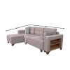 Corner Sofa-Bed Tloft Mini - Cream Cream