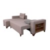 Corner Sofa-Bed Tloft Mini - Cream Cream