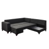 Corner Sofa-Bed West Right - Anthracite Anthracite