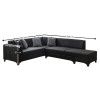 Corner Sofa-Bed West Right - Anthracite Anthracite