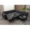 Corner Sofa-Bed West Right - Anthracite Anthracite