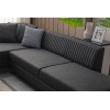 Corner Sofa-Bed West Right - Anthracite Anthracite