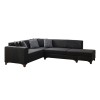 Corner Sofa-Bed West Right - Anthracite Anthracite