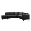 Corner Sofa-Bed West Left - Anthracite Anthracite
