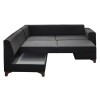 Corner Sofa-Bed West Left - Anthracite Anthracite