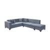Corner Sofa-Bed West Right - Grey Grey