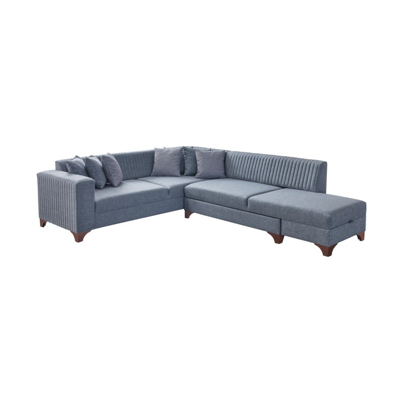 Corner Sofa-Bed West Right - Grey Grey