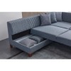 Corner Sofa-Bed West Left - Grey Grey