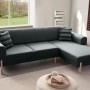 Corner Sofa-Bed Mocha Relax Right - Anthracite Anthracite
