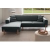 Corner Sofa-Bed Mocha Relax Left - Anthracite Anthracite