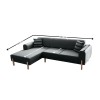Corner Sofa-Bed Mocha Relax Left - Anthracite Anthracite