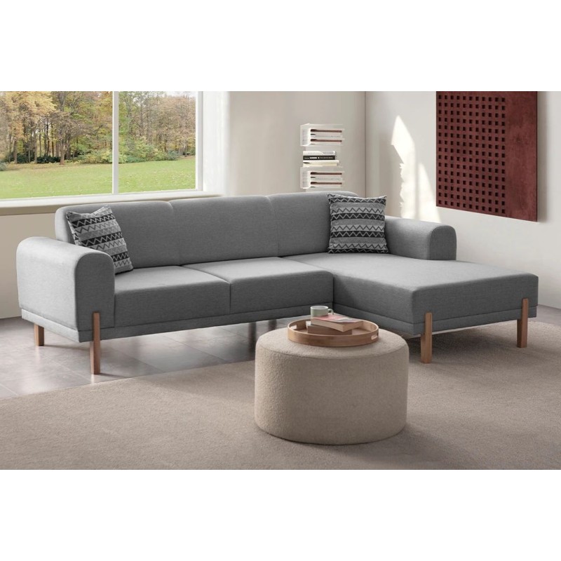 Corner Sofa-Bed Mocha Relax Right - Grey Grey