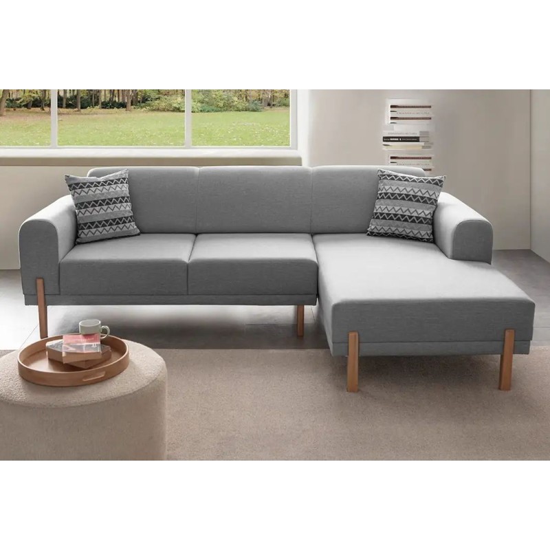 Corner Sofa-Bed Mocha Relax Right - Grey Grey