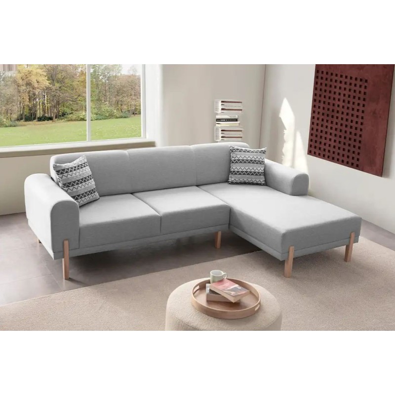 Corner Sofa-Bed Mocha Relax Right - Grey Grey