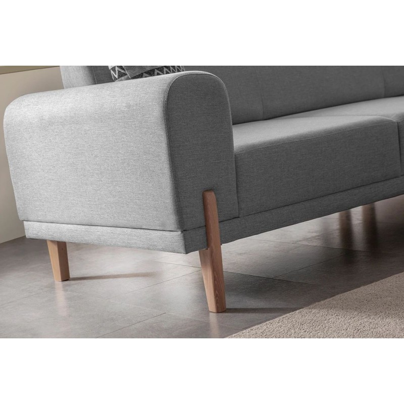 Corner Sofa-Bed Mocha Relax Right - Grey Grey