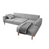 Corner Sofa-Bed Mocha Relax Right - Grey Grey