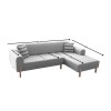 Corner Sofa-Bed Mocha Relax Right - Grey Grey
