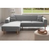 Corner Sofa-Bed Mocha Relax Left - Grey Grey