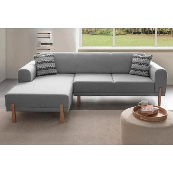 Corner Sofa-Bed Mocha Relax Left - Grey Grey