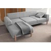 Corner Sofa-Bed Mocha Relax Left - Grey Grey