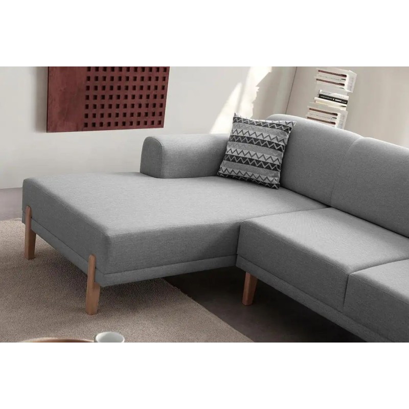 Corner Sofa-Bed Mocha Relax Left - Grey Grey