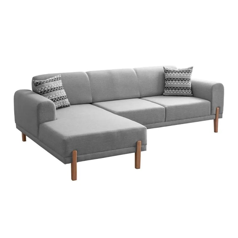 Corner Sofa-Bed Mocha Relax Left - Grey Grey