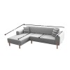 Corner Sofa-Bed Mocha Relax Left - Grey Grey