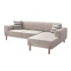 Corner Sofa-Bed Mocha Relax Right - Cream Cream