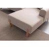 Corner Sofa-Bed Mocha Relax Right - Cream Cream
