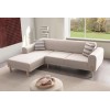 Corner Sofa-Bed Mocha Relax Left - Cream Cream