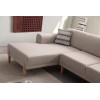 Corner Sofa-Bed Mocha Relax Left - Cream Cream