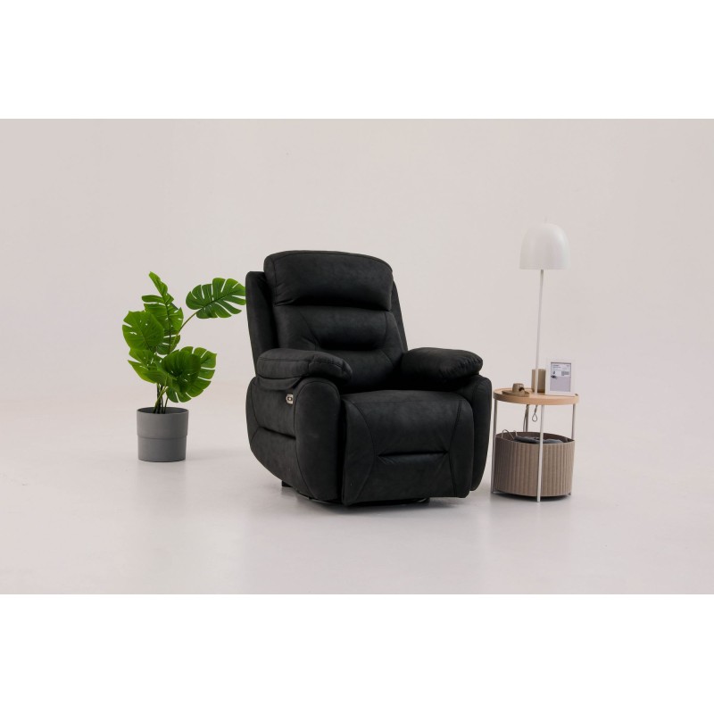 Recliner Comfort Electric - Black Black