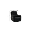 Recliner Comfort Electric - Black Black