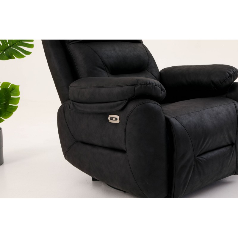 Recliner Comfort Electric - Black Black