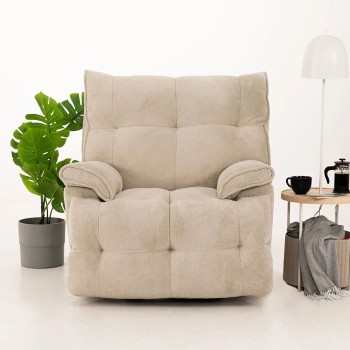 Recliner Soft Electric - Cream Cream