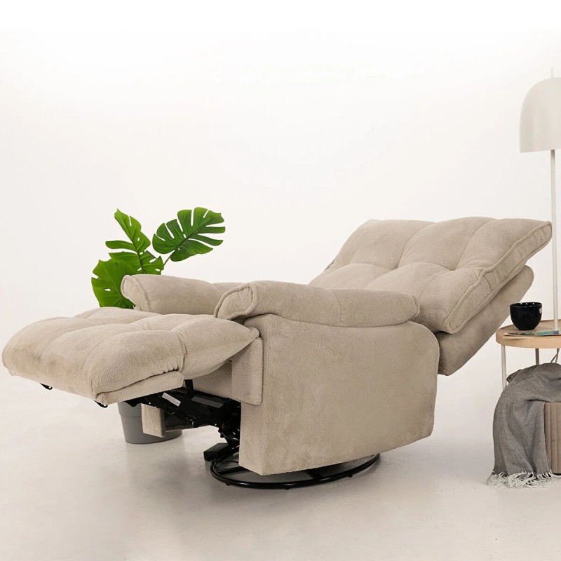 Recliner Soft Electric - Cream Cream