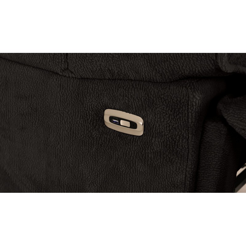 Recliner Soft Electric - Black Black