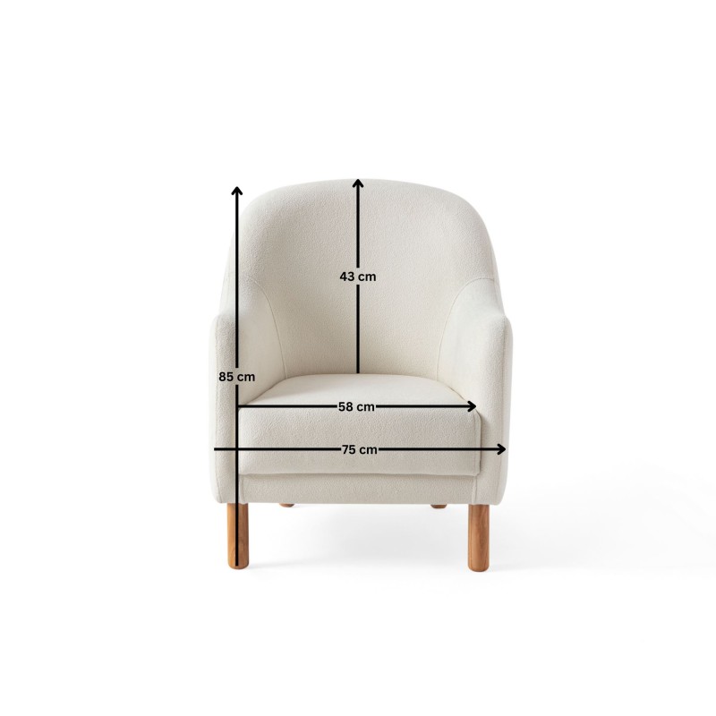 Wing Chair Aries - White White