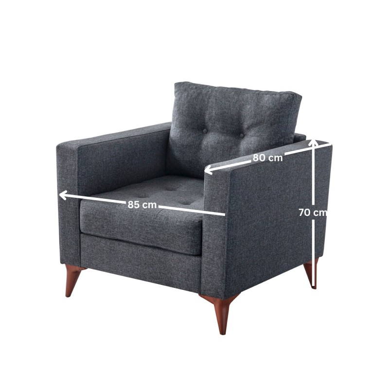 Wing Chair Kraft - Anthracite Anthracite