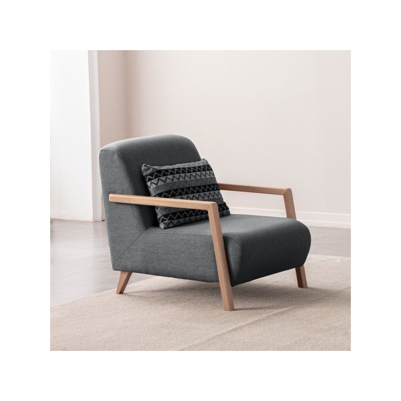 Wing Chair Latte - Anthracite Anthracite