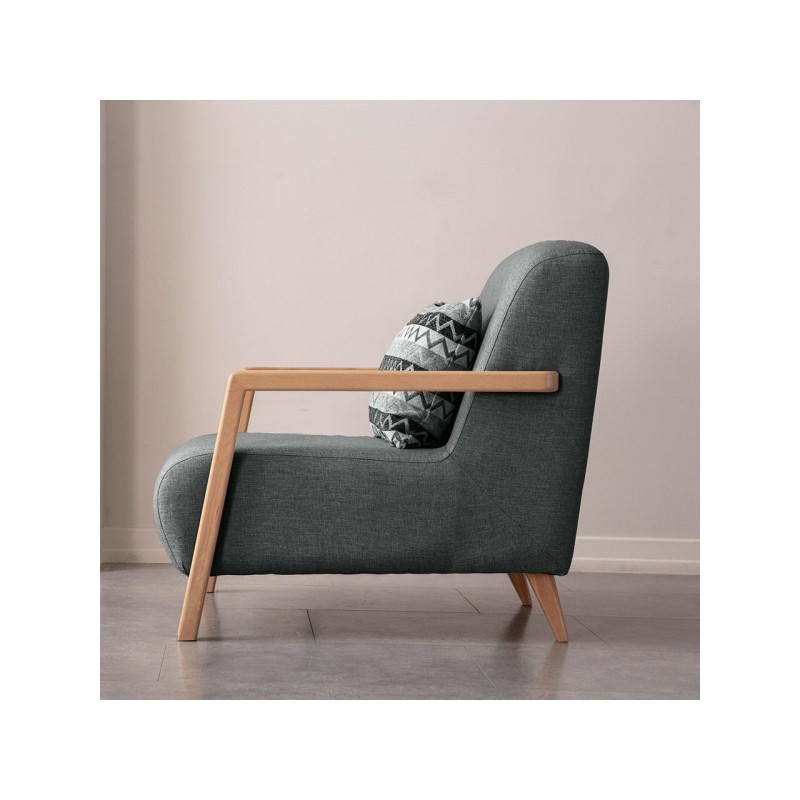 Wing Chair Latte - Anthracite Anthracite