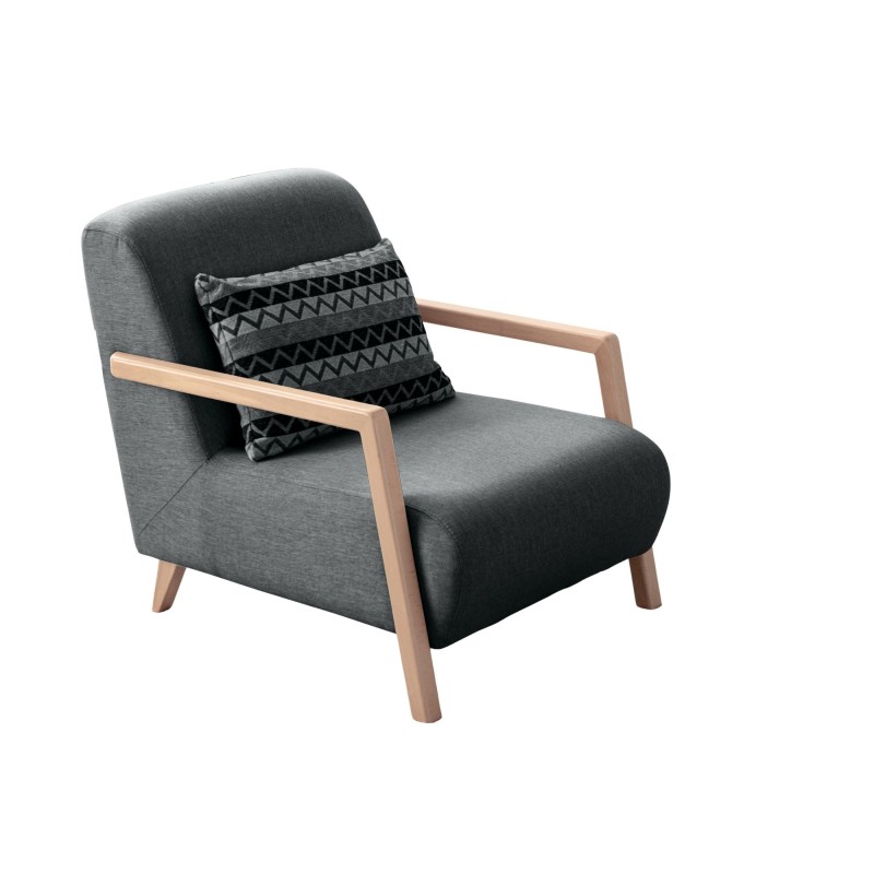 Wing Chair Latte - Anthracite Anthracite