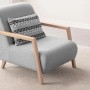Wing Chair Latte - Grey Grey