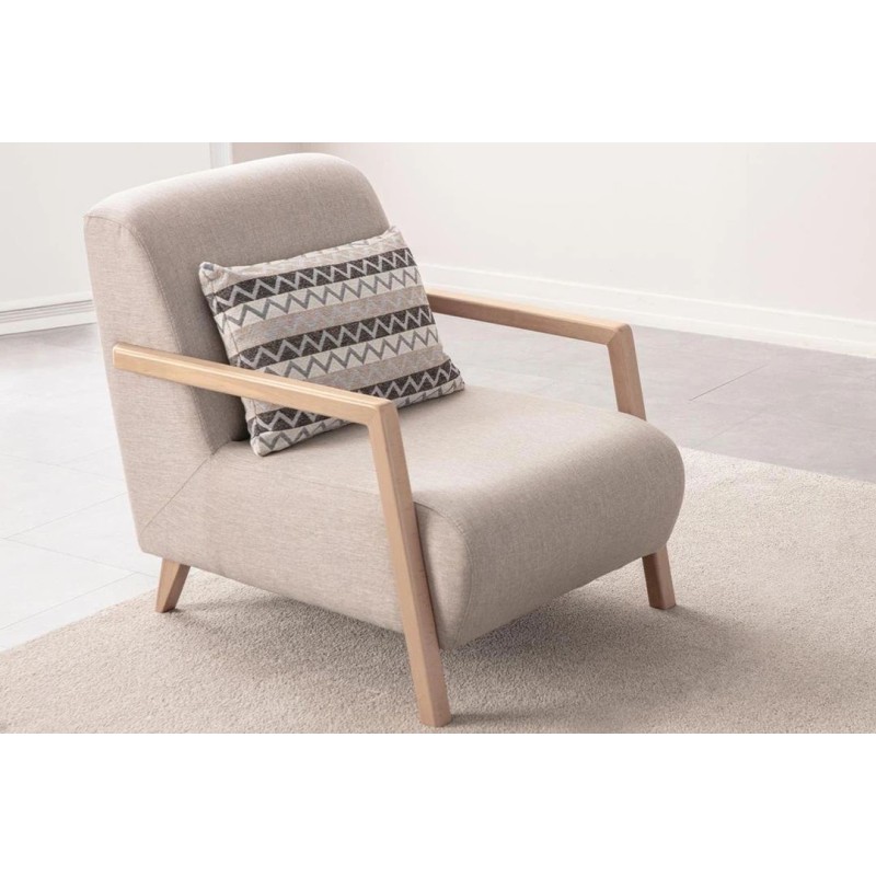 Wing Chair Latte - Cream Cream