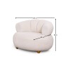 Wing Chair New Roma - White White