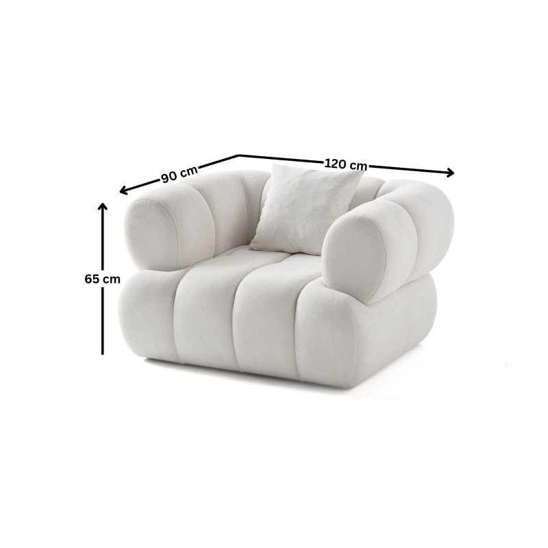 Wing Chair Petra - White White