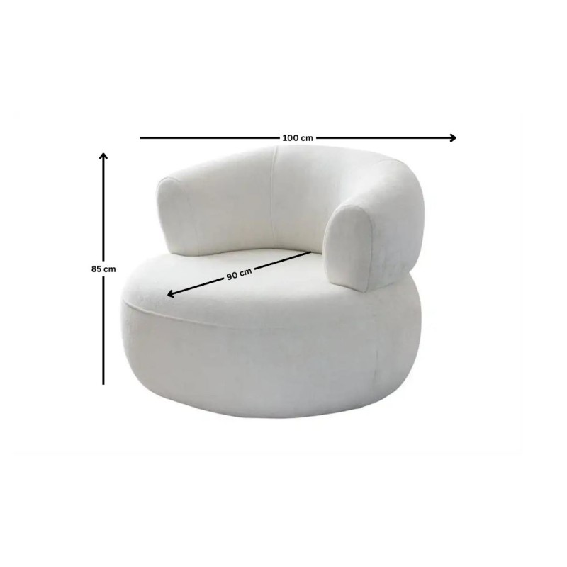 Wing Chair Roma - White White