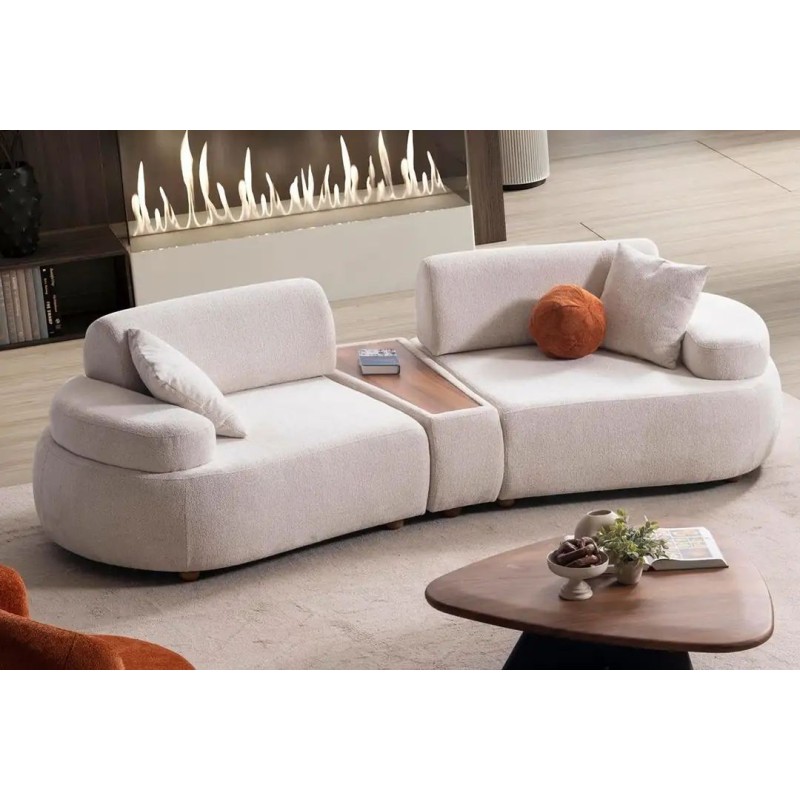 Living Room Furniture Set Rio - Cream Cream